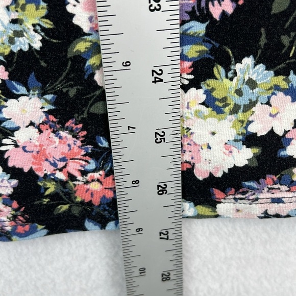 J. Jill Wearever 3/4 Sleeve Tee / Top Sz 2X Black Floral Print Rayon/Spandex EUC - Picture 10 of 10